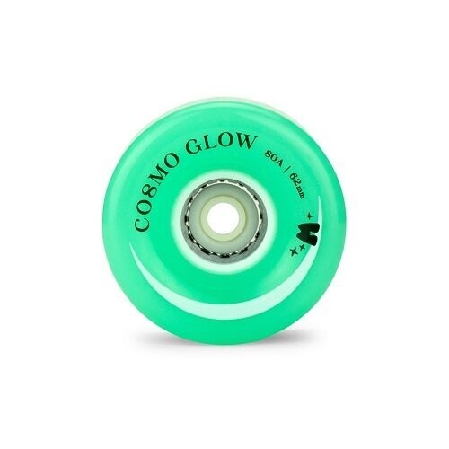 Moxi Cosmo Glow Wheels Galaxy Green LED light-up 62mm/80A 4-Pack
