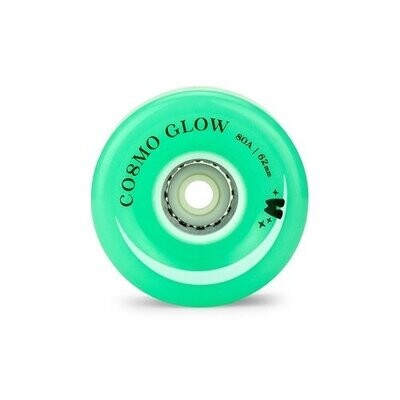 Moxi Cosmo Glow Wheels Galaxy Green LED light-up 62mm/80A 4-Pack