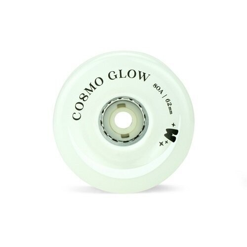 Moxi  Cosmo Glow Wheels  White Rain Glow LED light-up 62mm/80A 4-Pack