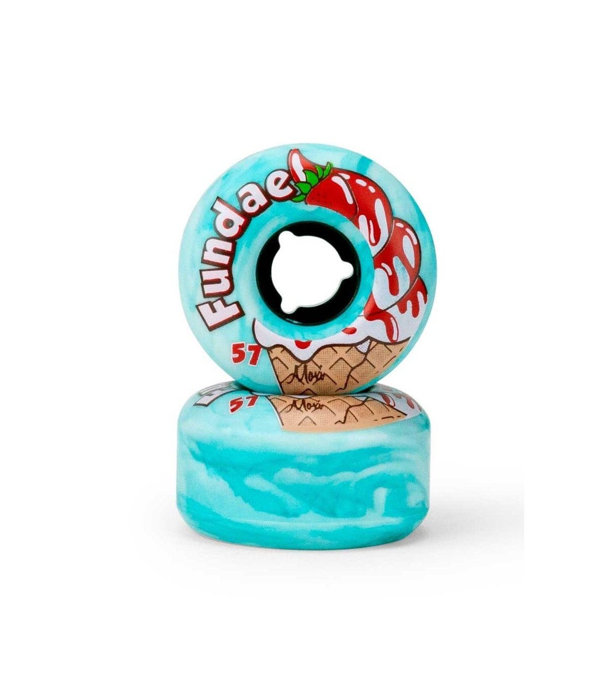 Moxi Fundae Bday Cake Verde mint 57x34mm 4-Pack