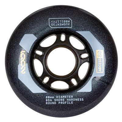 Powerslide Acces 80mm/85A Dark grey 4-pack