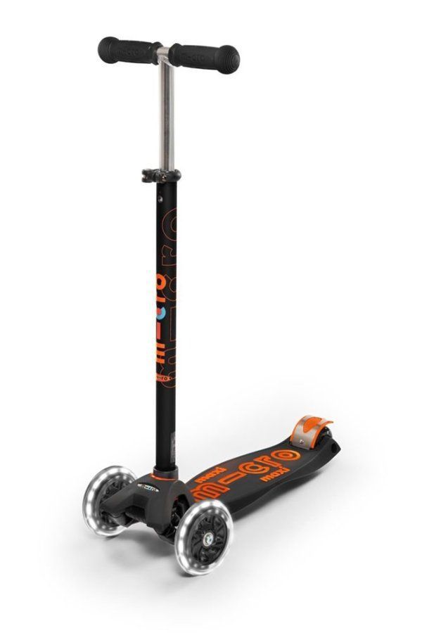 Micro Maxi Deluxe Negro/Naranja LED