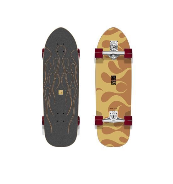SurfSkate Long Island Flaming 32"