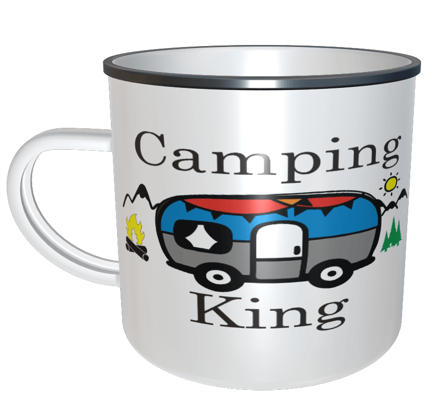 Emaille Tasse Camping King