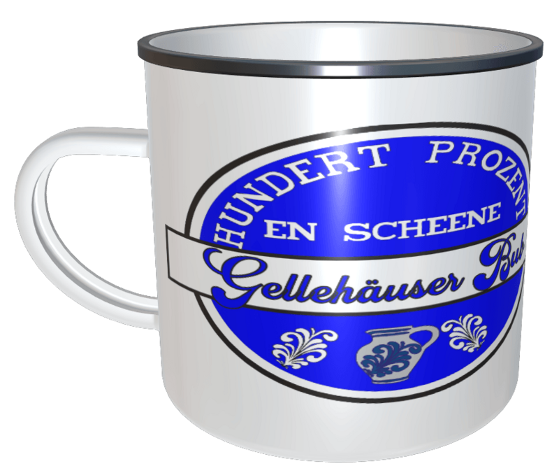 Emaille Tasse Gelnhäuser Bub