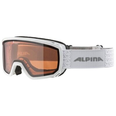 Skibrille Alpina SCARABEO S white gloss Quadroflex