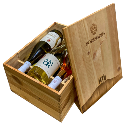 Morisfarms Wooden Box for 6 Bottles