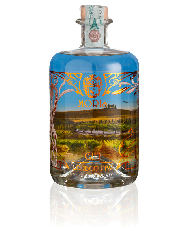 Gin Moris - London Dry Gin - Distilled in Tuscany