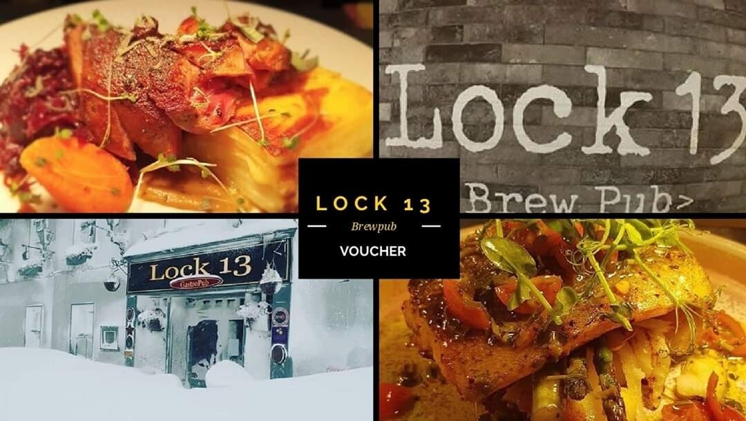 €150 Lock 13 Brewpub Voucher €150 Lock 13 Brewpub Voucher