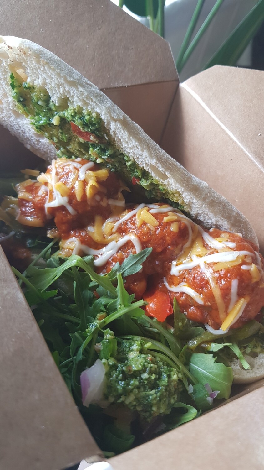 Mini Meatballs & Cheese Ciabatta Mini Meatballs & Cheese Ciabatta