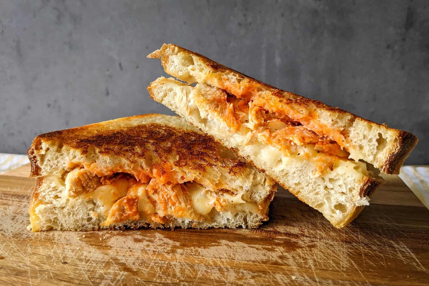 Pulled Cajun Chicken &amp; Pesto Melt