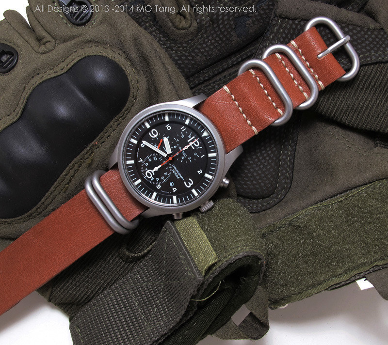 leather zulu strap 22mm
