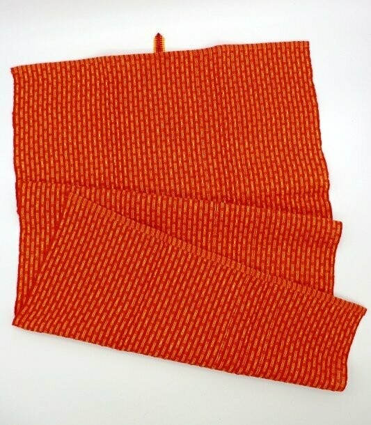 Handtuch – Gerstenkorn rot/orange