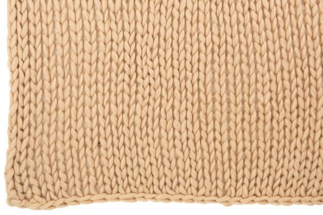 Decke Strick beige
