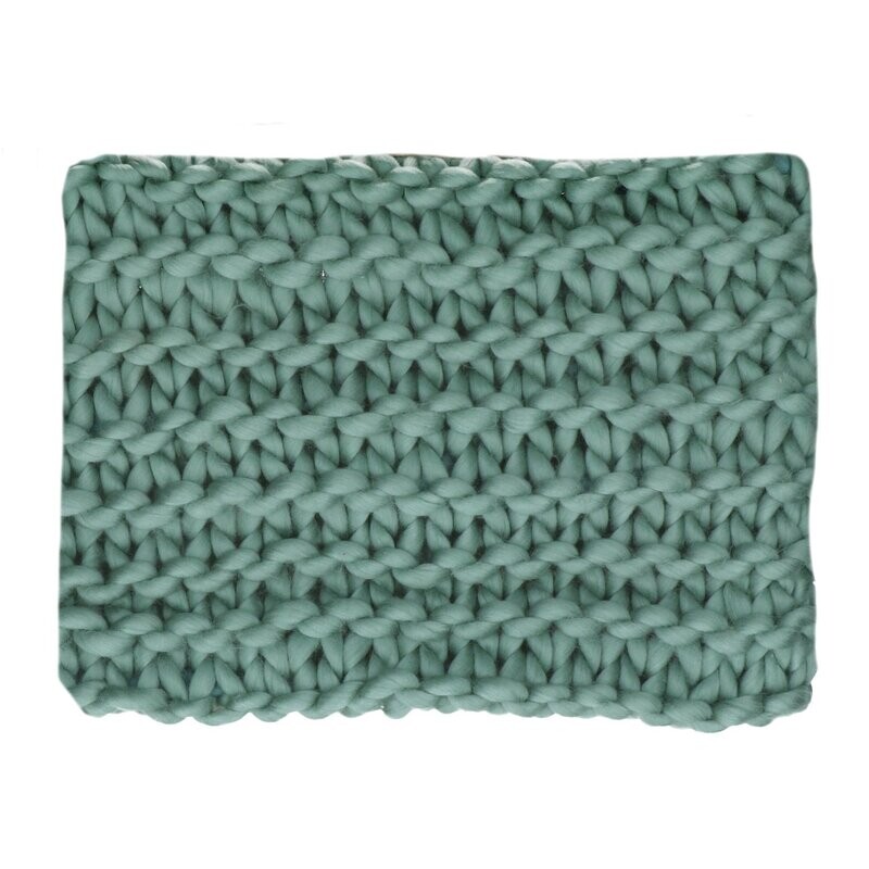 Decke Nittu Strick aqua