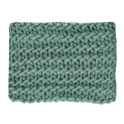 Decke Nittu Strick aqua