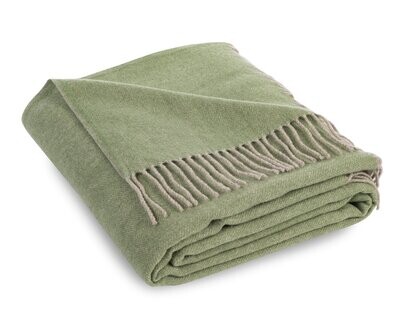 Decke Classic Merino grün
