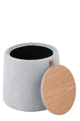 Hocker Beistelltisch hellgrau