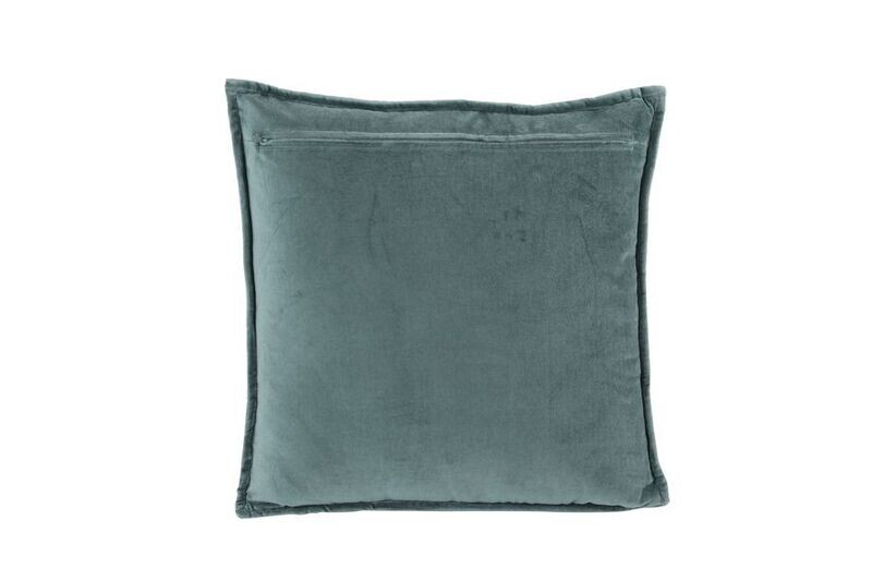 Kissen Diamond Samt Ozean blau