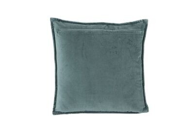 Kissen Diamond Samt Ozean blau