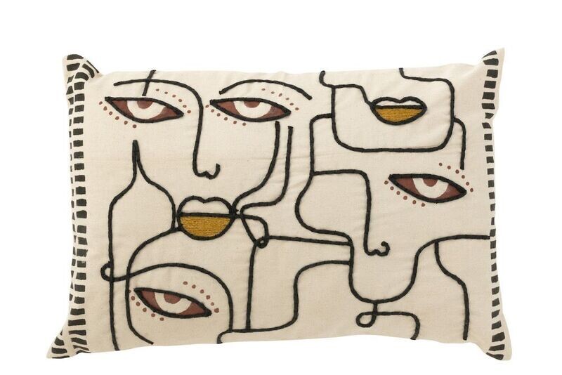 Kissen Gesicht creme