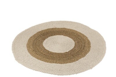Teppich Seegras creme natur D150cm