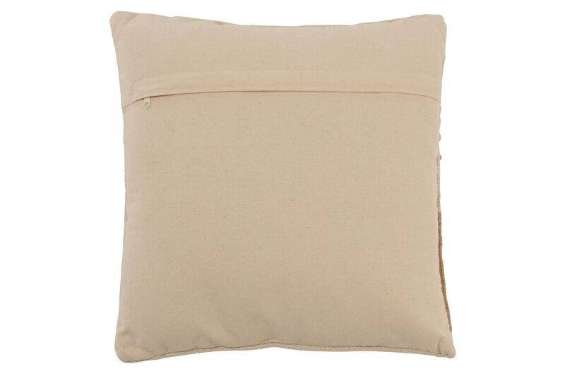 Kissen Fransen beige