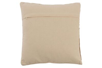 Kissen Fransen beige
