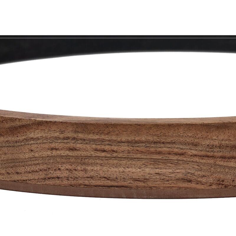 Wandspiegel Gramm Holz natur/schwarz D70cm