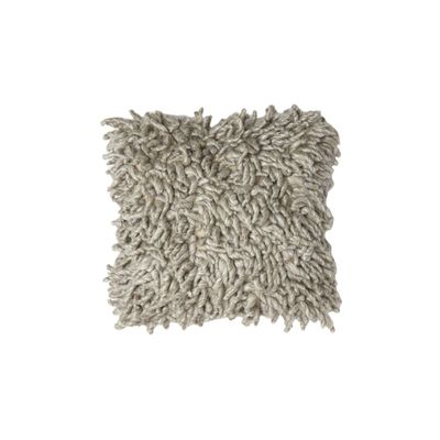 Kissen COMALLO Wolle grau 45x45 cm