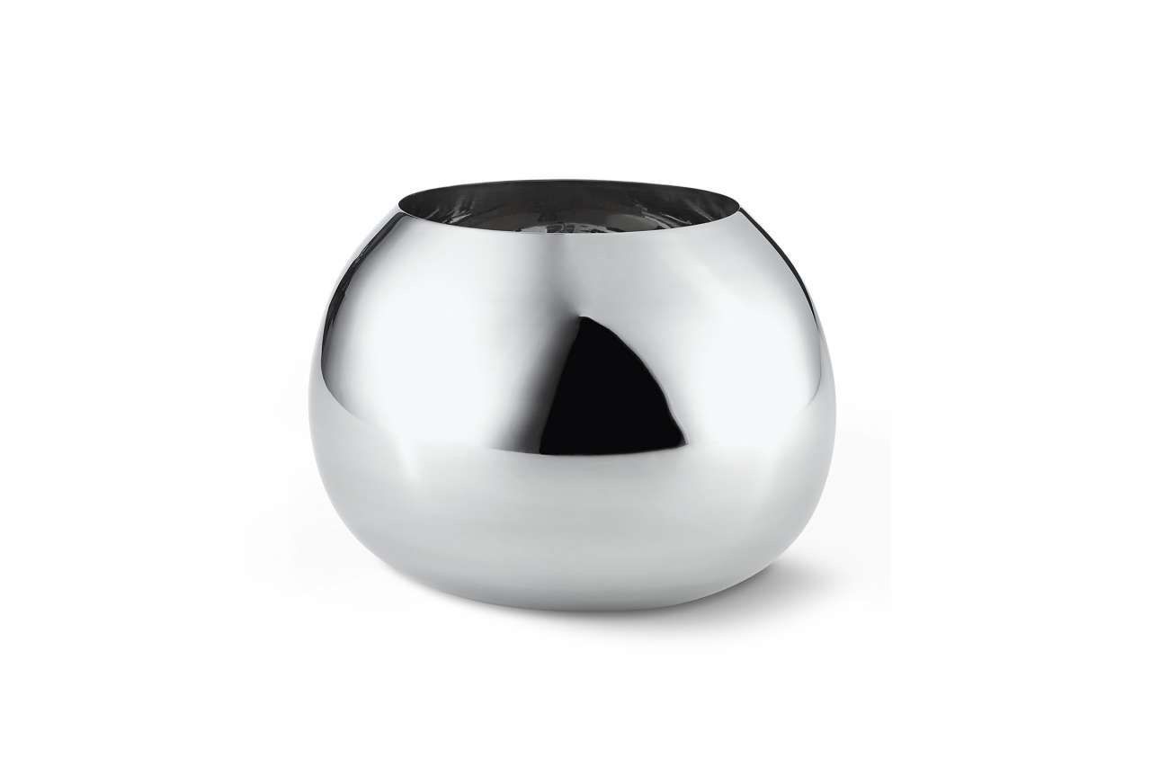 Vase Bella L Edelstahl poliert