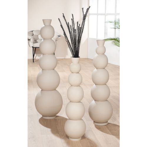 Bodenvase Rotonda beige M