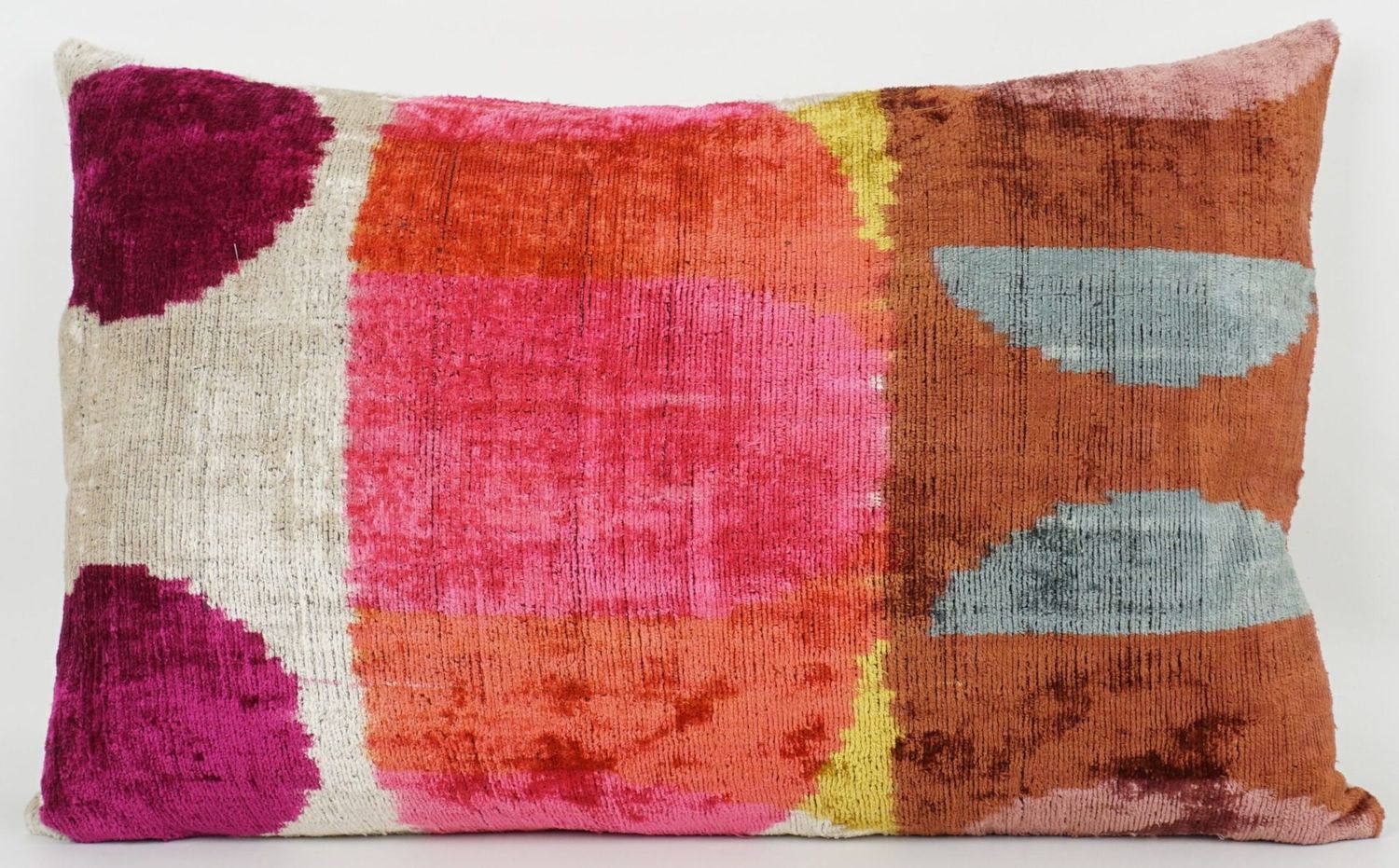 Kissenhülle Ikat „HANDMADE SILK/VELVET“ Multi 40x60cm