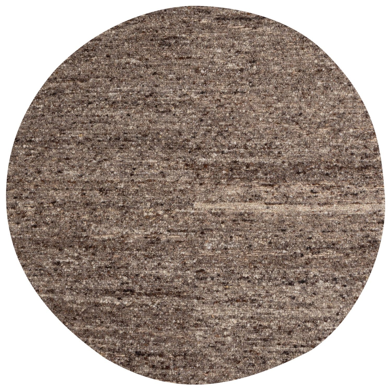 Teppich Efia Wolle braun rund D200cm