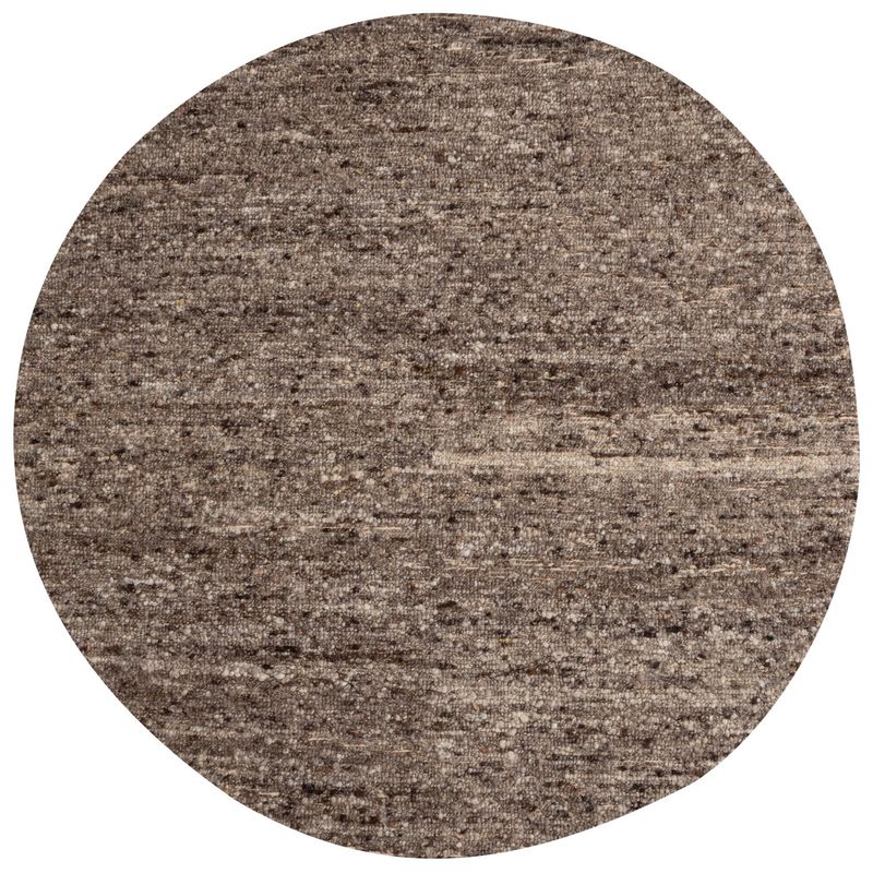 Teppich Efia Wolle braun rund D200cm Teppich Efia Wolle braun rund D200cm