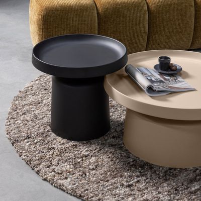 Teppich Efia Wolle braun rund D200cm