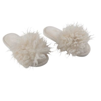 Hausschuhe CURLY OFFWHITE Gr.38/39