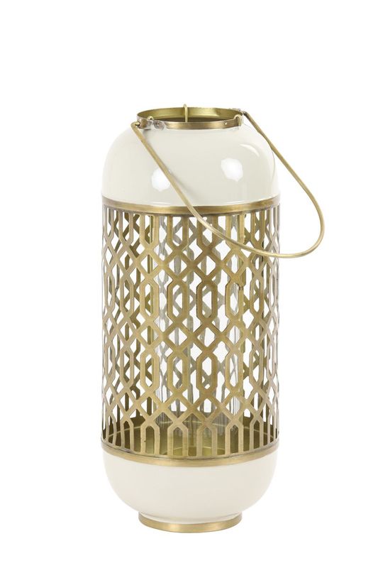 Windlicht ROHAT H37cm Metall creme gold Windlicht ROHAT H37cm Metall creme gold