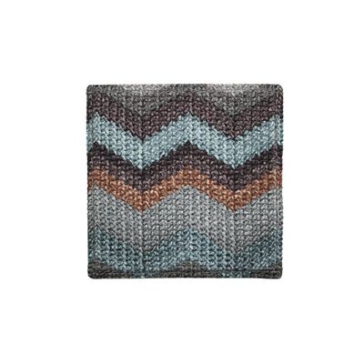 Glasuntersetzer 6-er Set Zickzack Muster blau