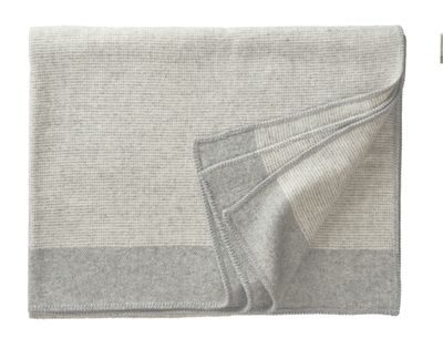 Decke Curt Merino-Schurwolle grau