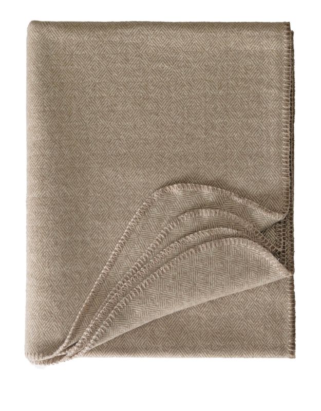 Decke ABERDEEN Merino-Wolle 150 x 200 cm natural