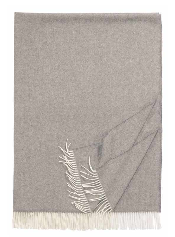 Plaid BOSTON Wolle 130x200 cm maus