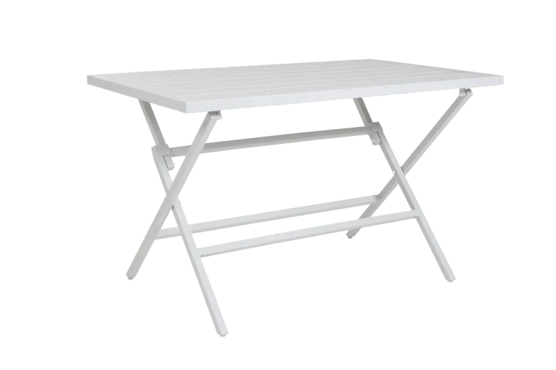 Outdoortisch Wilkie weiß 120x72cm