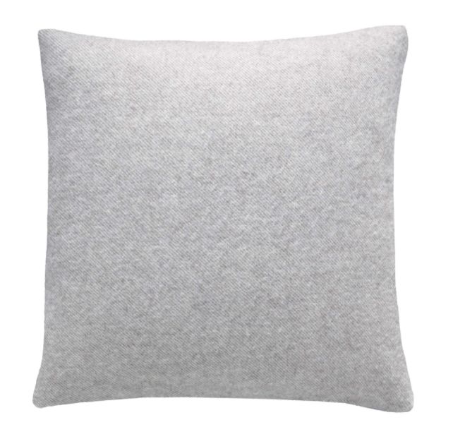 Kissenbezug Boston L Wolle 50x50cm silber