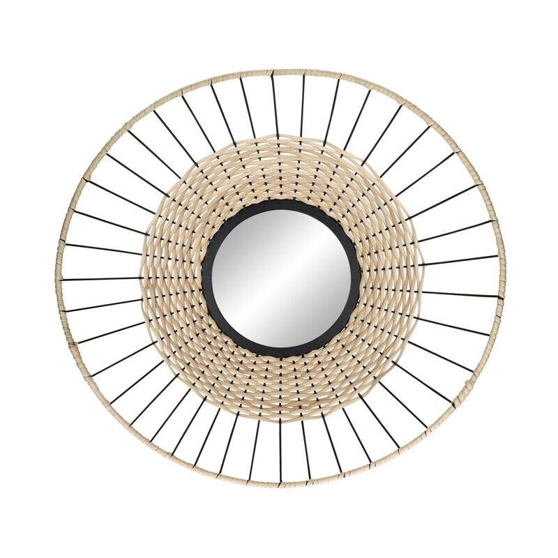 Wandspiegel TRIX Rattan natur