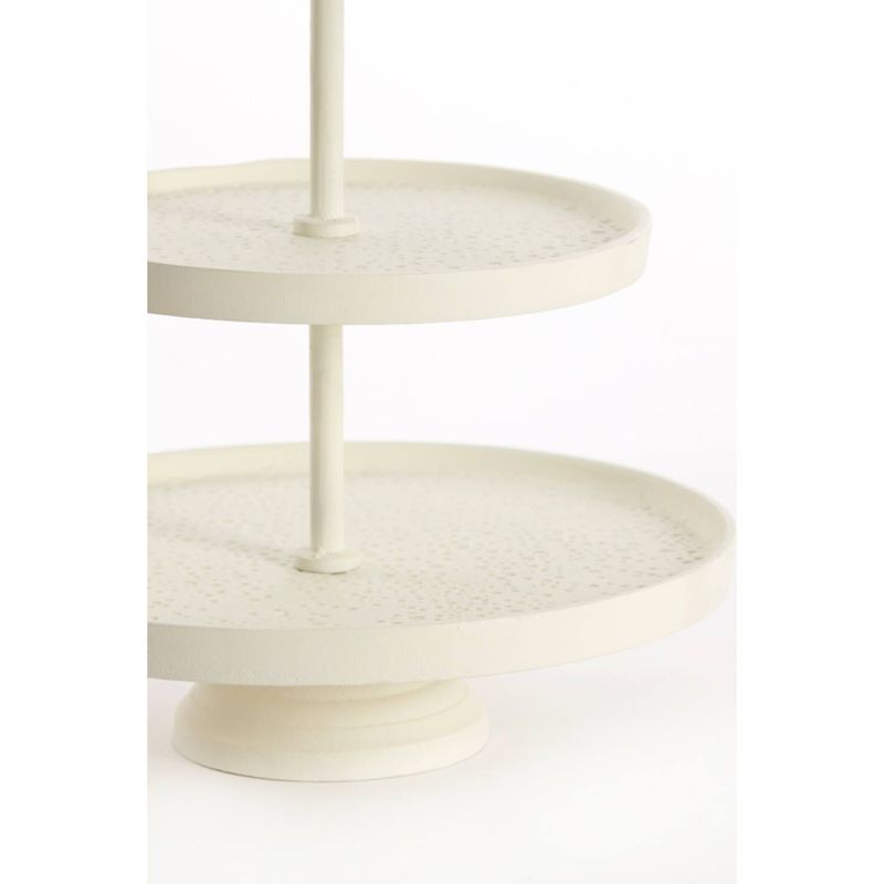 Etagere Lutek creme 3-stöckig