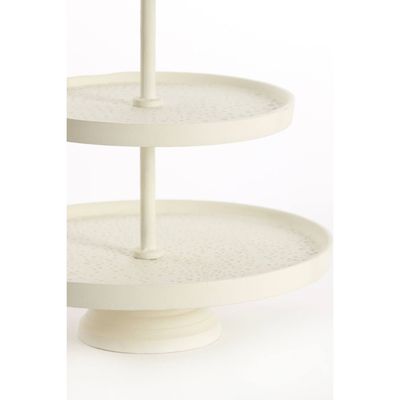 Etagere Lutek creme 3-stöckig