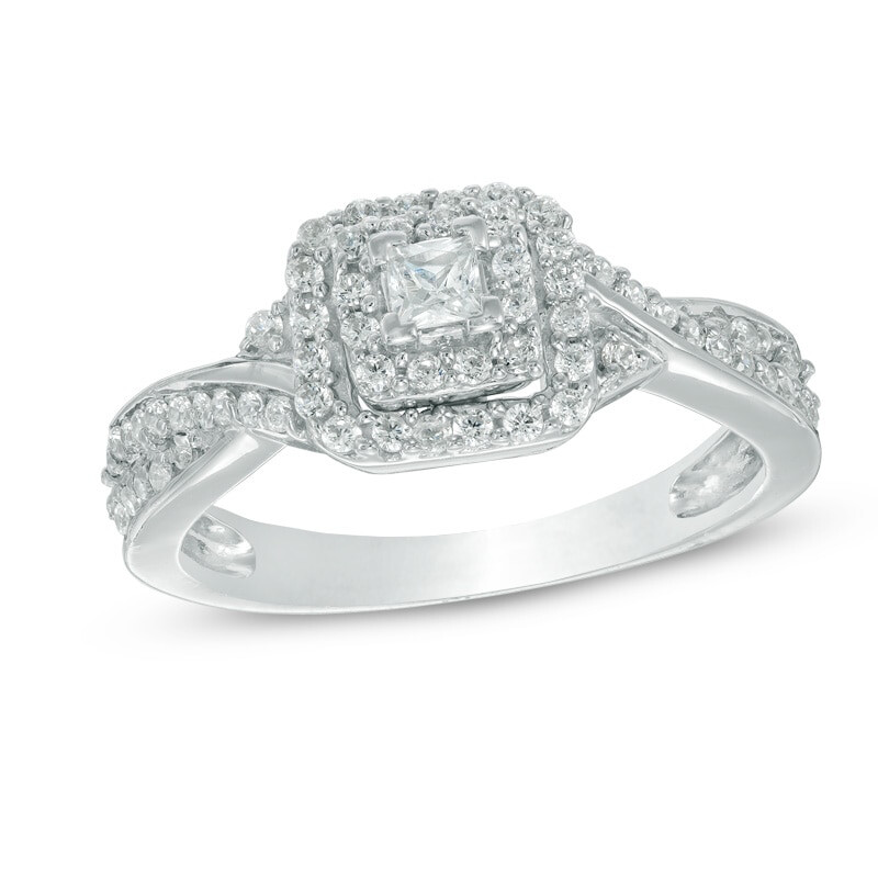 916 Skyra Diamond Shaped Engagement Ring