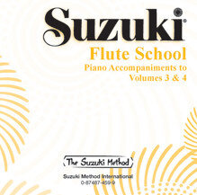 Suzuki Flute School CD, Volume 3 &amp; 4 Piano Acc.