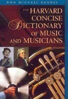 The Harvard Concise Dictionary of Music and Musicians